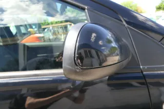 VW Fox 5Z manueller Spiegel Außenspiegel + Glas rechts schwarz L041 mechanisch - Bild 3