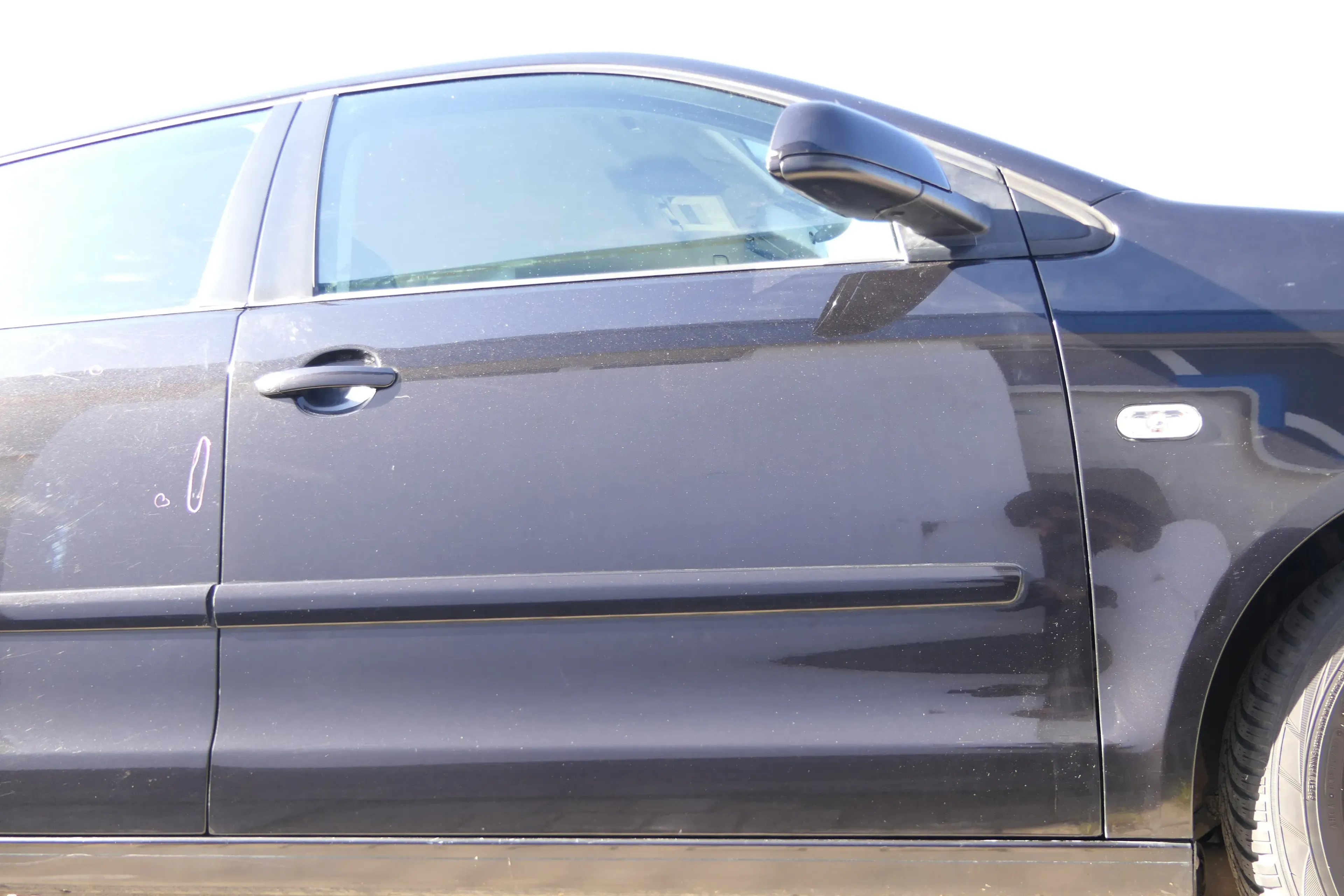 VW Polo 9N 9N3 Tür vorne rechts Beifahrertür 4/5-Türer schwarz LC9Z ohneAnbautei - Bild 1