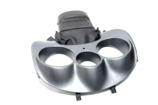 Seat Altea 5P Abdeckung Tacho Tachorahmen silber leuchtsilber Rahmen Blende - Bild 5