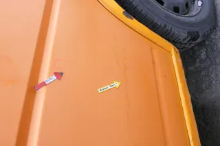 VW T4 Tür vorne rechts orange LP2C Beifahrertür 701831056H bis ca1996 ohne Anbau - Bild 4