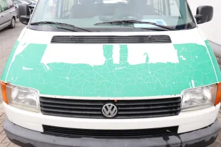 VW T4 Transporter Pritsche Motorhaube Haube Klappe vorne weiß L902 - Bild 1