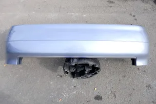 Audi A4 8E B6 Kombi Avant Stoßstange hinten mit Spoiler grau silber (LY7H???) - Bild 1