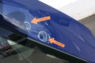 VW Passat 3B Kombi Variant Heckklappe Klappe hinten mit Scheibe blau LA5E mari - Bild 4
