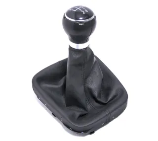 Golf 5 Schaltknauf Schaltsack Schaltung Schaltknüppel Leder 5-Gang 1K0711113BA - Bild 1