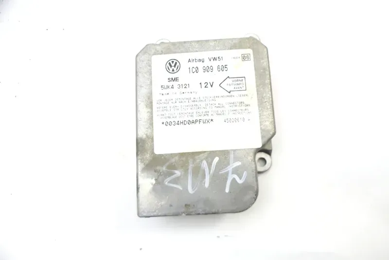 VW Sharan 7M Octavia 1U Steuergerät Airbag Airbagsteuergerät 1C0909605 Index 06 - Bild 1