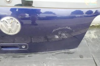 VW Polo 6N2 Heckklappe Klappe hinten Kofferraumklappe blau LB5N indigobl Scheibe - Bild 3