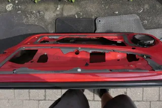 VW Lupo Seat Arosa Tür vorne rechts Fahrertür rot LP3G ohne Anbauteile (mech - Bild 2