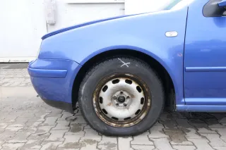 VW Golf 4 1J Kotflügel vorne links blau LW5Y - Bild 1