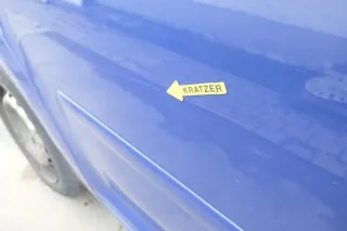 VW Touran 1T 1T3 Tür hinten rechts blau LL5M mit Scheibe - ohne Anbauteile - Bild 5