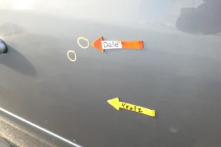 VW Touran 1T3 1T Tür vorne rechts Beifahrertür grau LD7X ohne Anbauteile - Bild 6