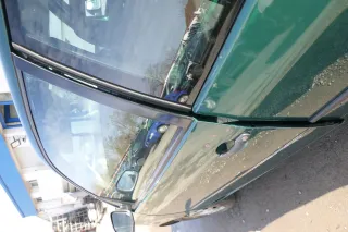VW Lupo Seat Arosa Tür vorne links Fahrertür grün LA6N (mechanischer FH) - Bild 2