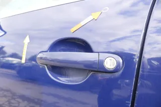 VW Passat 3B 3BG 3B6 Kombi + Limo Tür vorne links Fahrertür blau LB5N ohneAnbaut - Bild 10