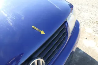 VW Polo 6N Motorhaube Frontklappe Haube vorne Klappe blau LD5D - Bild 7
