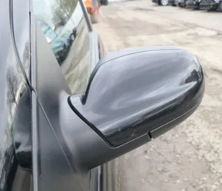 VW Fox 5Z manueller Spiegel Außenspiegel + Glas links schwarz L041 - Bild 1