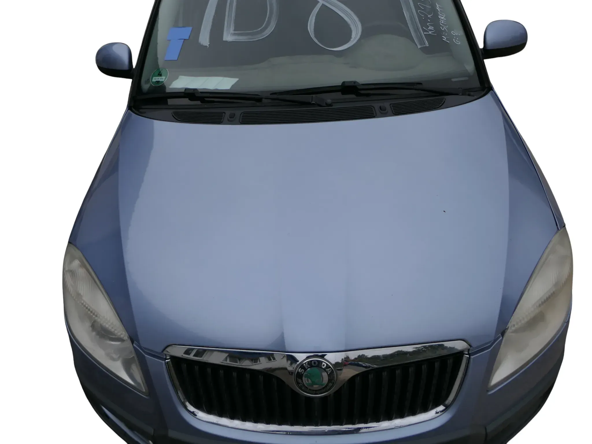 Skoda Fabia 5J Roomster Motorhaube Haube Klappe vorne blau LF5Y - Bild 1