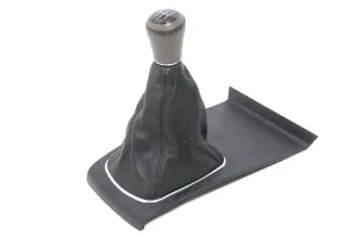 Audi A6 4B Schaltknauf Schaltsack Schaltknüppel original 5-Gang Leder - Bild 1