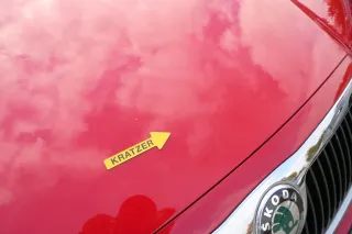 Skoda Fabia 6Y Motorhaube Klappe vorne rot LF3K vorn     (OHNEgrill!) - Bild 5