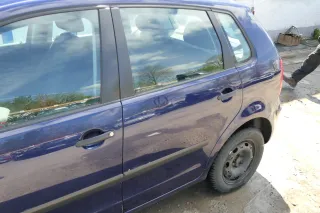 VW Polo 9N 9N3 Tür hinten links 4/5-Türer blau LB5N - ohne Anbauteile - Bild 3