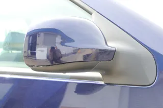 VW Golf 4 Bora elektrischer Spiegel vorne rechts Außenspiegel blau LB5N Glas - Bild 3
