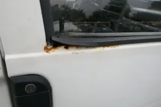 VW T4 Tür vorne rechts weiß R902 Beifahrertür Caravelle 7D0831056C ohneAnbauteil - Bild 5