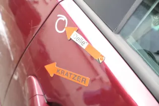VW Polo 9N 9N3 Tür vorne rechts Beifahrertür 4/5-Türer rot LC3R ohneAnba - Bild 3