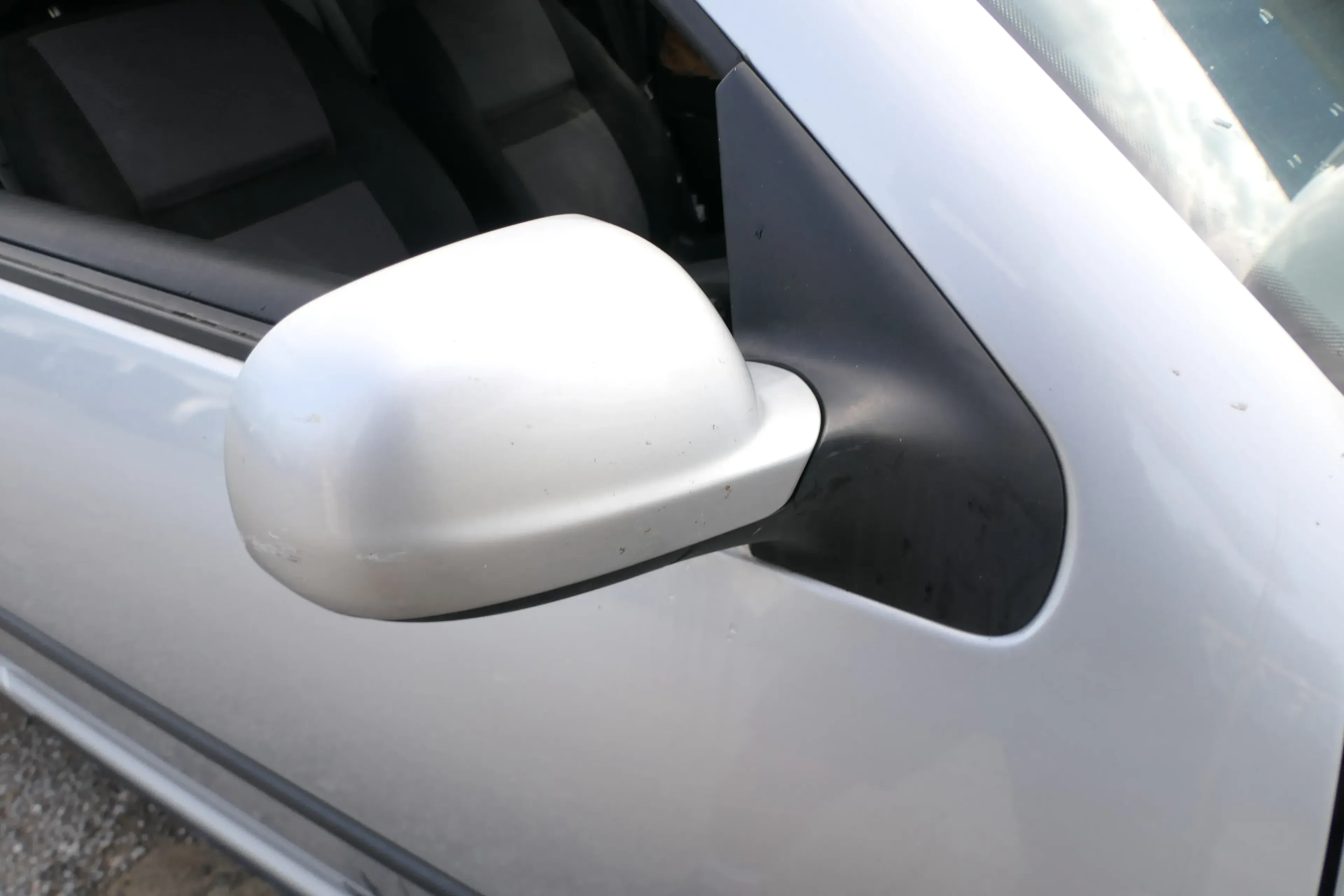 Golf 4 Bora elektrischer Spiegel vorne rechts Außenspiegel grau silber LA7W Glas - Bild 1
