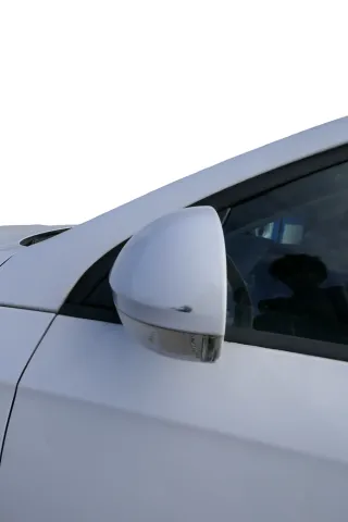 VW Passat 3C elektrischer Spiegel Außenspiegel links mit Glas Blinke weiß LB9A - Bild 4