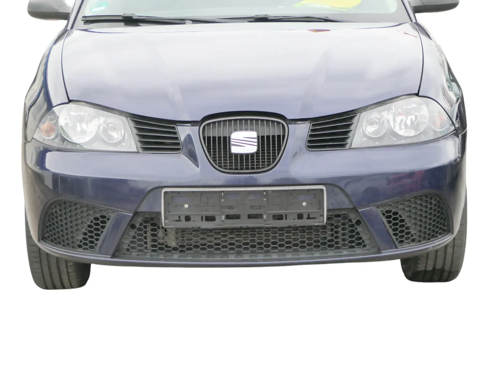 Seat Ibiza 6L Stoßstange Frontstoßstange vorne blau LW5U ab Ende 2006 Facelift - Bild 1