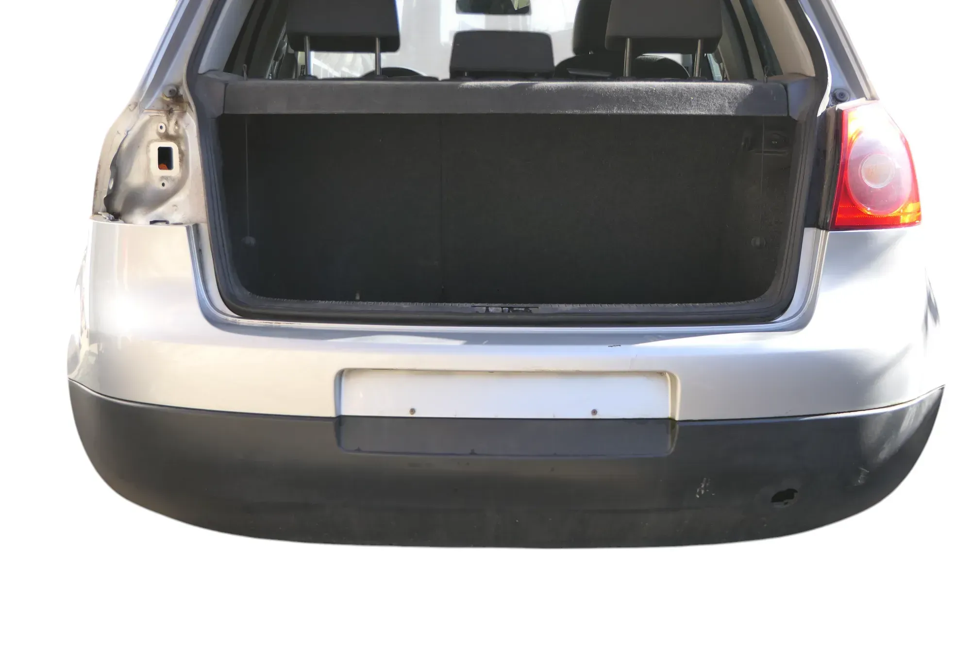 VW Golf 5 1K Limousine Stoßstange hinten Heckstoßstange silber grau LA7W - Bild 1
