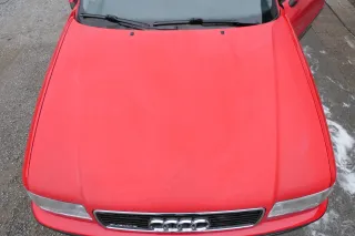 Audi 80 Motorhaube Frontklappe Haube rot LY3H - OHNE Grill - Bild 3