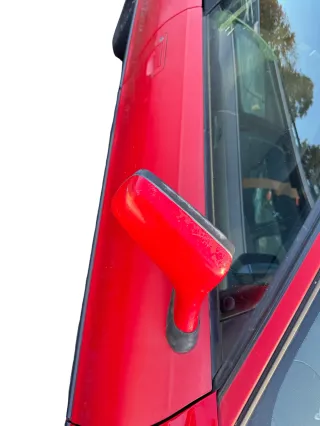 Audi 80 elektrischer elektrisch Spiegel Außenspiegel rechts mit Glas rot LY3H - Bild 6