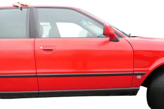 Audi 80 90 Tür vorne rechts Beifahrertür Rahmen Türblatt rot LY3H -ohne Anbautei - Bild 3