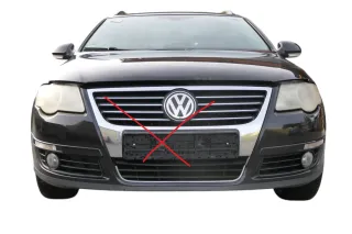 VW Passat 3C Kombi Stoßstange vorne Stoßfänger schwarz LC9X - kein ohneGrill - Bild 10