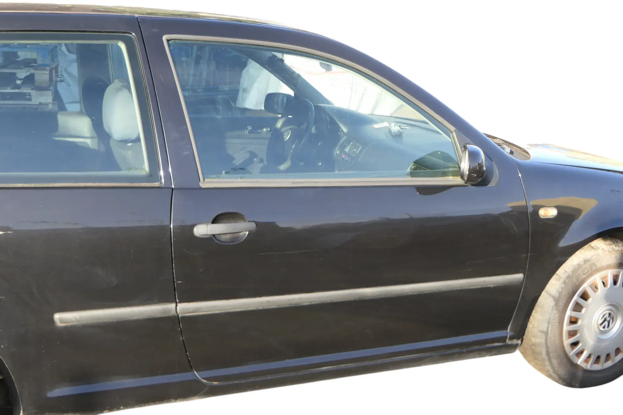 VW Golf 4 Tür vorne rechts Beifahrertür 2/3-Türer schwarz LC9Z ohnAnbauteile - Bild 1