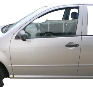 Fabia 6Y Kombi + Limousine Tür vorne links Fahrertür grau LF7T silber ohneAnba - Bild 1
