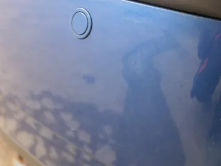 VW Polo 9N 9N3 Stoßstange Heckstoßstange hinten blau LA5K     PDC - Bild 5