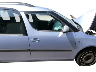 Skoda Roomster 5J Tür vorne rechts Beifahrertür - blau LF5Y (ohne Anbauteile) - Bild 1