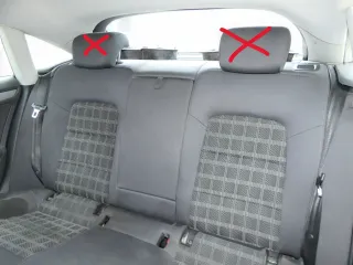 Audi A5 8T Sportback Sitz Rückbank Rücksitzbank hinten 3-Punkt-Gurt schwarz - Bild 1