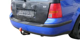 VW Golf 4 Bora Kombi Stoßstange hinten Heckstoßstange Stoßfänger blau LW5Z - Bild 1