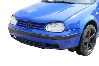 VW Golf 4 1J Stoßstange vorne Stoßfänger vorn blau LW5Z - Bild 3
