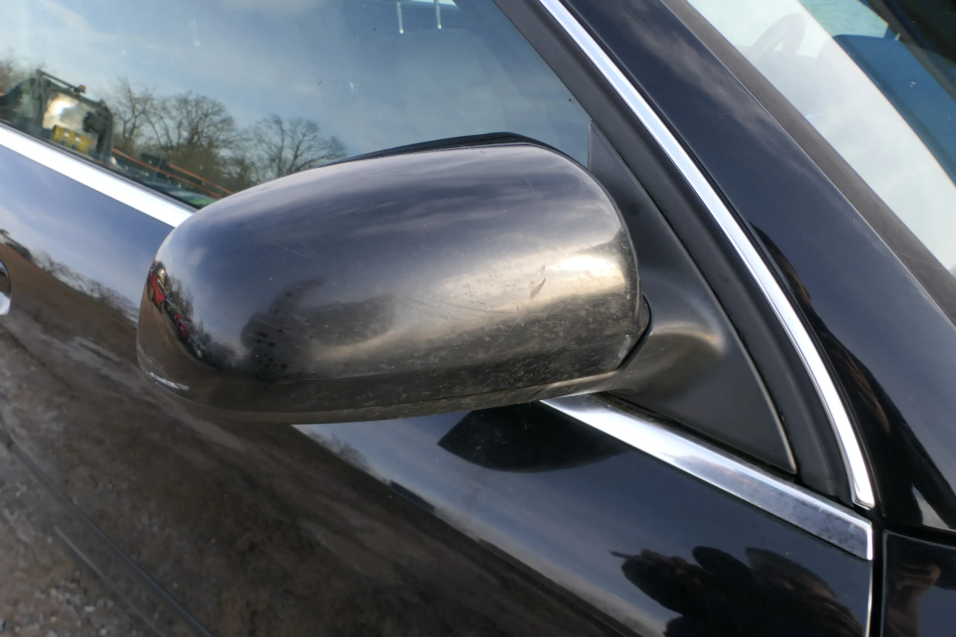Audi A4 B6 B7 8E Spiegel Außenspiegel rechts elektrisch verstellbar Schwarz LZ9W - Bild 1