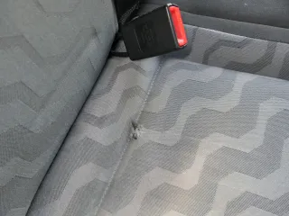 Skoda Fabia 5J 5itz Sitze hinten Rückbank Rücksitzbank 3 Punkt Gurt Isofix blau - Bild 3