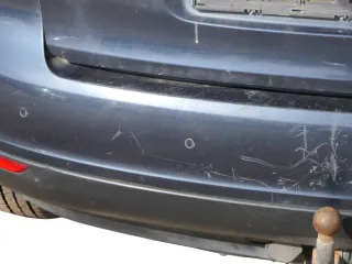 Golf 5 5M1 Plus Stoßstange hinten Heckstoßstange Stoßfänger blau LC5F PDC - Bild 12