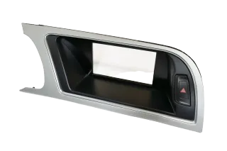 A5 8T Verkleidung um Tacho Abdeckung Dekor grau flex-metallic Rahmen + Rechts - Bild 3