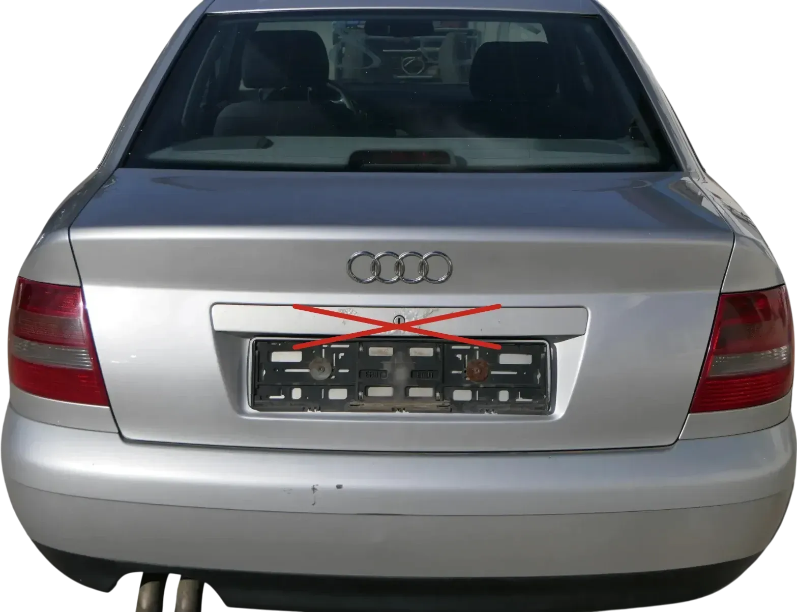 A4 B5 Limousine Facelift Heckklappe Klappe hinten Facelift silber LY7W ohneAnba - Bild 1
