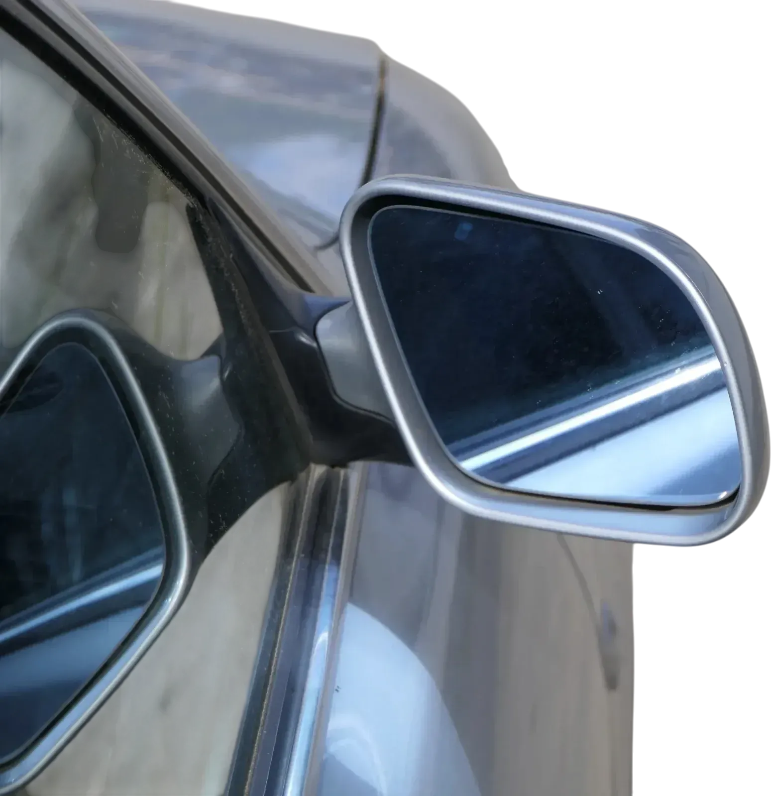 Audi A4 B5 Spiegel Außenspiegel rechts elektrisch Facelift Glas silber LY7W grau - Bild 1
