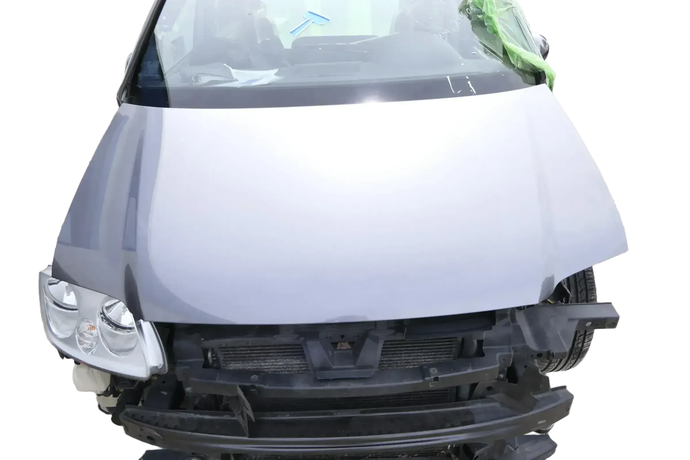 VW Touran 1T Caddy 2K Motorhaube Klappe Frontklappe grau LD7X platinumgrey 100 - Bild 1