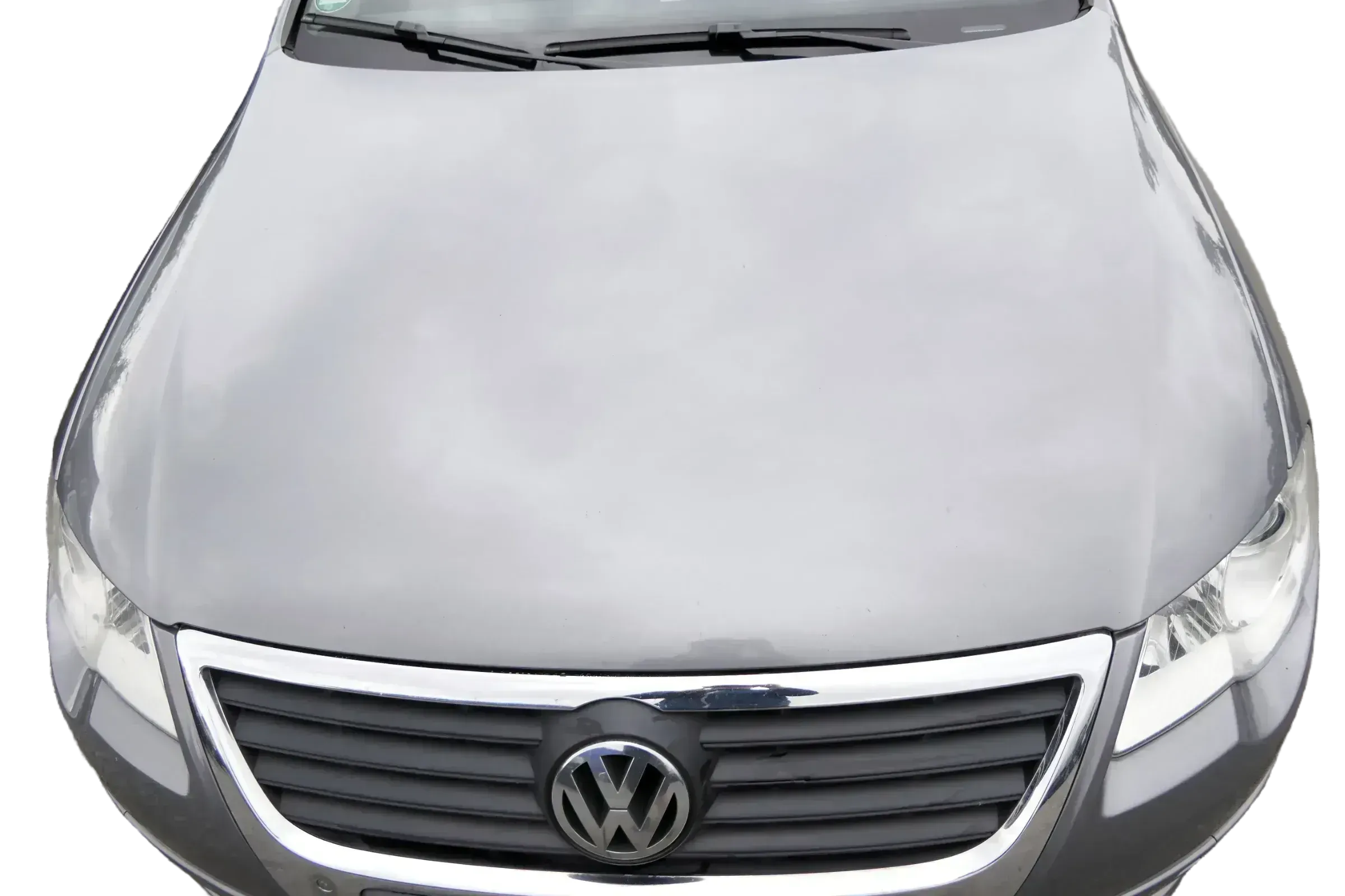 VW Passat 3C Motorhaube Klappe vorne vorn Haube grau LA7T Fronklappe Lack - Bild 1