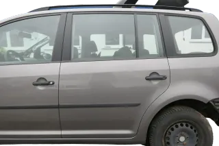 VW Touran 1T Tür hinten links grau LD7S mit Scheibe - OHNE Anbauteile - Bild 1