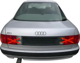 Audi 80 Heckklappe hinten Klappe Kofferraumklappe Limousine grau LY7T ohneAnbaut - Bild 1